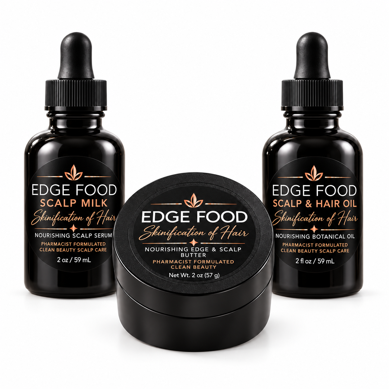 Edge Food Scalp Milk, Butter, and Scalp & Hair Oil