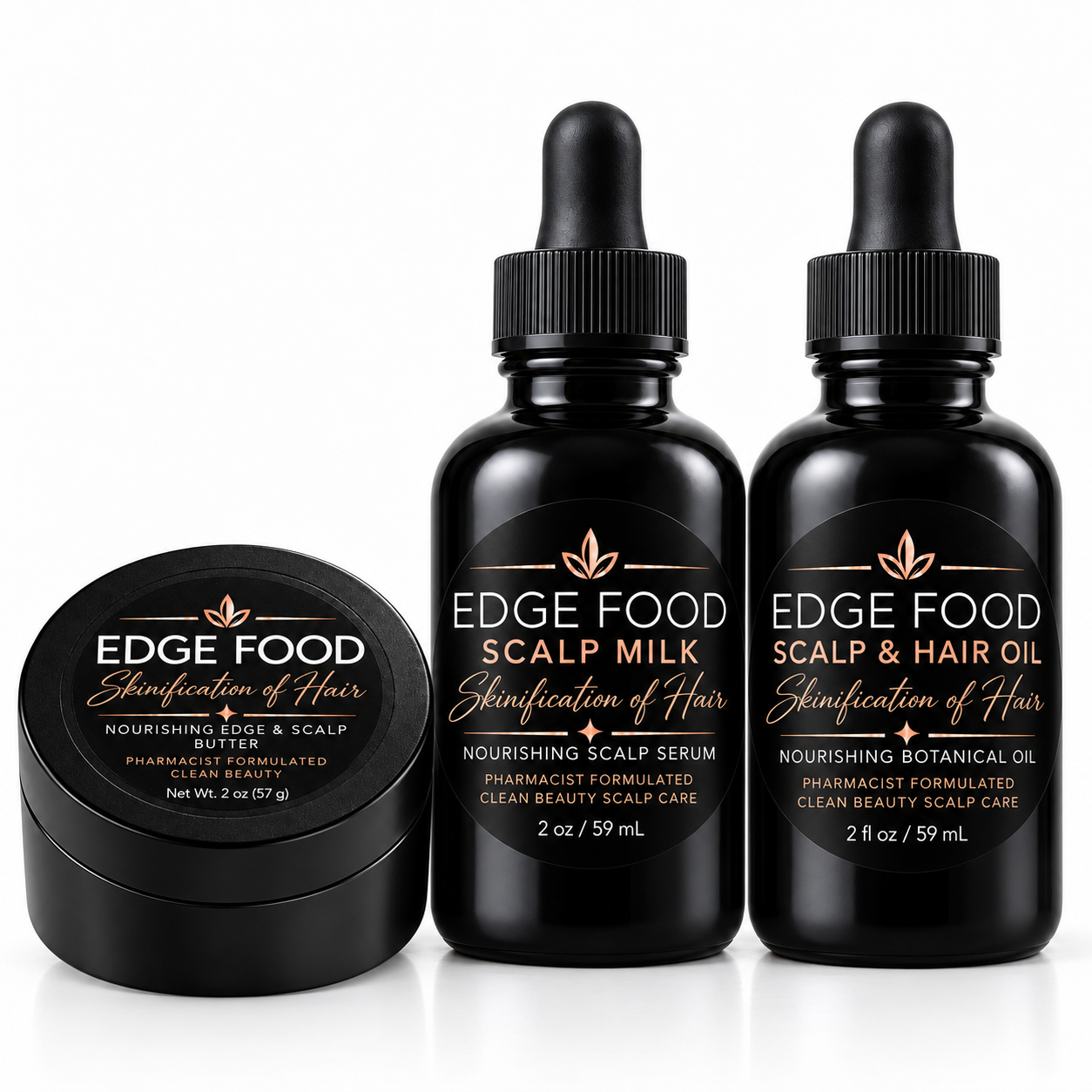 Edge Food, Edge Food Scalp Milk and Edge Food Scalp & Hair Oil